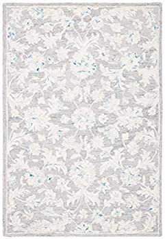 šۡ͢ʡ̤ѡSafavieh Micro-Loop Collection MLP506F Handmade Wool Area Rug, 2ft 6 inch x 4ft, Grey/Ivory ʥƥ꡼: 饰 ڥå [¹͢