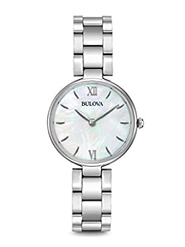 【中古】【輸入品・未使用】Bulova 96L229 女性のステンレススチールシルバーブレスレットバンドホワイトパールは、スマートウォッチダイヤル (parallel imports) [並行輸入