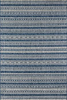 楽天スカイマーケットプラス【中古】【輸入品・未使用】Novogratz Villa Collection Tuscany Indoor/Outdoor Area Rug, 5ft3 inch x 7ft6 inch, Blue 商品カテゴリー: ラグ カーペット [並行輸入品]