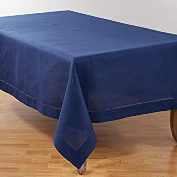 【中古】【輸入品・未使用】SARO LIFESTYLE Rochester Collection Tablecloth with Hemstitched Border, 70 inch x 120 inch, Navy Blue 商品カテゴリー: テーブルクロス [