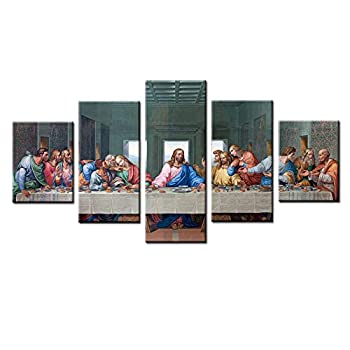 【中古】【輸入品 未使用】The Last Supper Jesus Painting Prints on Canvas Wall Art for Dining Room Jesus Painting Large Kitchen Wall Canvas Prints Home Decoratio