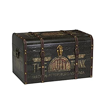 楽天スカイマーケットプラス【中古】【輸入品・未使用】Household Essentials 9243-1 Large Vintage Decorative Home Storage Trunk - Luggage Style [並行輸入品]