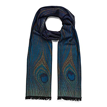 【中古】【輸入品・未使用】MMA Shawl Scarf Womens Shawls Warm Like Pashmina Scarf Wrap Evening or Day Peacock Design 商品カテゴリー: スカーフ [並行輸入品]