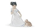 【中古】【輸入品・未使用】Nao by Lladro Collectible Porcelain Figurine: LET ME GO! - 6 3/4 inch tall - pretty girl with puppy dog 商品カテゴリー: インテリア オブ