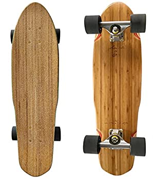 šۡ͢ʡ̤ѡLMAI 27 inch Bamboo Wood Cruiser Complete Skateboard Longboard ʥƥ꡼: ȥܡ [¹͢]