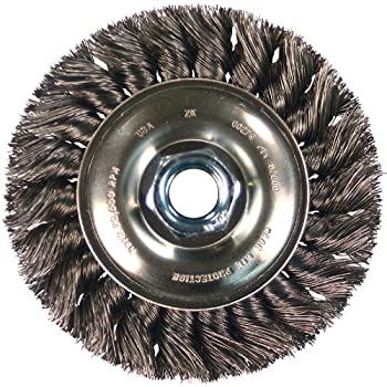 【中古】【輸入品・未使用】PFERD 81650 Single Row Power Knot Wire Wheel Brush with Standard Twist, Round Hole, Carbon Steel Bristles, 3 Diameter, 0.012 Wire Size,