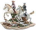 【中古】【輸入品・未使用】Cosmos Gifts 20850 Call of The Hunt Ceramic Horse Figurine, 13-1/4-...