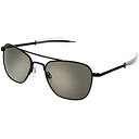 【中古】【輸入品・未使用】Randolph Matte Black Classic Aviator Sunglasses for Men or Women 10...