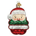 【中古】【輸入品・未使用】Old World Christmas オーナメント サンタポッパー ガラス吹きオーナメント クリスマスツリー用