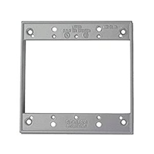 【中古】【輸入品・未使用】legrand-pass & Seymour wpex2?Pass and Seymour 2つギャング拡張子リング、グレー