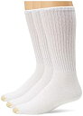 【中古】【輸入品・未使用】Gold Toe メンズウルトラテックパフォーマンスクルーアスレチックソックス、3パック、黒の靴のサイズ:6から12.5(4)