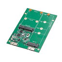 【中古】【輸入品・未使用】Syba USB3.1 - M.2/mSATA SSDアダプターコンポーネント その他のグリーン - SY-ADA50088