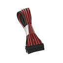 【中古】【輸入品・未使用】CableMod ModFlex ATX 24ピン拡張30cm - ブラック / レッド(2)