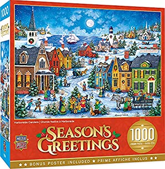 【中古】【輸入品・未使用】MasterPieces クリスマスジグソーパズル 1000ピース ハーバーサイドキャロラー 19.25インチx26.75インチ