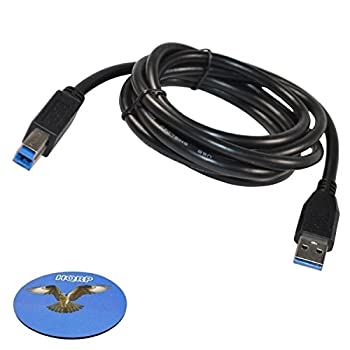 HQRP 6?ft USB 3.0タイプA - to b-male (M/M)ケーブルfor Plugable usb3?. 0ハブ、ドッキングステーションプラスHQRPコースター