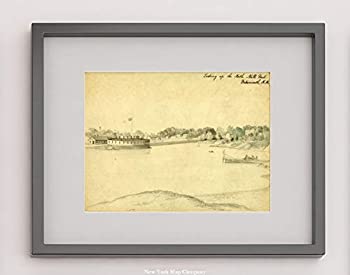 【中古】【輸入品・未使用】Infinite Photographs 1830 デッサンはニューハンプシャー州ポートマスのノースミル池を展示しています。