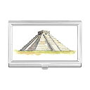 【中古】【輸入品・未使用】El Castillo in Mesoamerican 名刺ホルダーケース ポケットボックス 財布