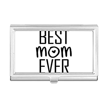 【中古】【輸入品・未使用】Best Mom Ever 引用句 母の日 名刺ホルダー ケース ポケットボックス 財布