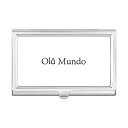【中古】【輸入品・未使用】Hello World ポルトガル名刺ホルダーケース ポケットボックス 財布