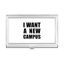 【中古】【輸入品・未使用】I Want A New Campus 名刺ホルダーケース ポケットボックス 財布