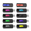 【中古】【輸入品・未使用】VICFUN 10個パック 1GB USBフラッシュドライブ USB 2.0 フラッシュドライブ スライド 格納式USBメモリースティ...