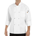 【中古】【輸入品・未使用】Chef DesignsメンズEightパールボタンシェフコート US サイズ: L カラー: ホワイト