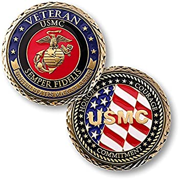 【中古】【輸入品・未使用】U.S. Marine Corps Veteran Semper Fidelis Challenge Coin