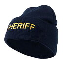 【中古】【輸入品・未使用】e4Hats.com ミリタリー刺繍ビーニー, ネイビー, One Size(4)