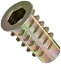 šۡ͢ʡ̤ѡE-Z Lok Threaded Insert, Zinc, Hex-Flanged, M6-1.0 Internal Threads, 20mm Length (Pack of 50)