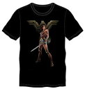 【中古】【輸入品・未使用】Bioworld ワンダーウーマン ブラックTシャツ US サイズ: Large カラー: ブラック