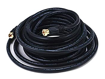 【中古】【輸入品・未使用】rg6?(18awg) 75ohm、Quadシールド、cl2同軸ケーブルFタイプコネクター付き 25ft FT 103033