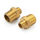 【中古】【輸入品・未使用】RV蛇口アダプター 1/2 - 3/8 レデューサー WEWE 蛇口供給ラインアダプター 真鍮 3/8 圧縮継手 水パイプコネクター対...