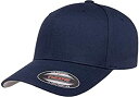 【中古】【輸入品・未使用】Flexfit コットンツイル フィットキャップ, ネイビー, XX-Large