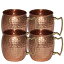 šۡ͢ʡ̤ѡHammered Copper Moscow Mule Mug /cup,size-16 Ounce ,set of-4 by Maithil Art