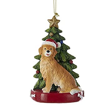 【中古】【輸入品・未使用】Kurt Adler YAMC7954GO ゴールデンレトリバーオーナメント