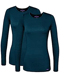 【中古】【輸入品・未使用】Sivvan レディース 快適長袖Tシャツ/アンダースクラブTシャツ 2枚パック US サイズ: Medium カラー: ブルー 【中古】【輸入品・未使用】Sivvan レディース 快適長袖Tシャツ/アンダースクラブTシャツ 2枚パック US サイズ: Medium カラー: ブルー