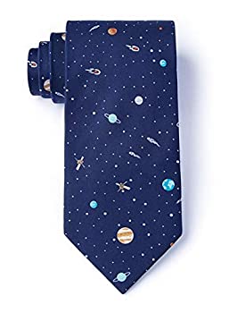 【中古】【輸入品・未使用】メンズ マイクロファイバー 太陽系 天文学 太陽宇宙 ノベルティ ネクタイ US サイズ: One Size カラー: ブルー