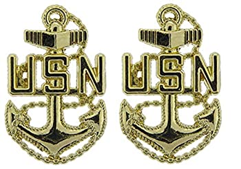 【中古】【輸入品・未使用】職人フクロウ 米国海軍 USN CPO チーフ 小隊員 1インチ ラペルピン