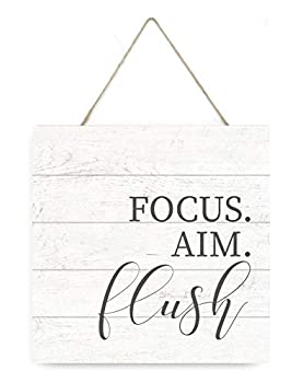 【中古】【輸入品・未使用】MRC Wood Products Focus Aim Flush 木製板看板 7.5x7.5インチ