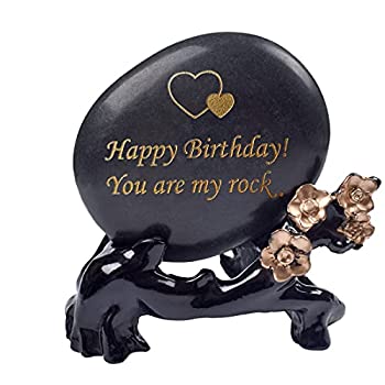 【中古】【輸入品・未使用】NUIBY 誕生日ギフト 刻印 ロック Happy Birthday!You are My Rock.妻、夫、ボーイフレンド、ガールフレンドへの誕生日プレゼント ハッピーバース