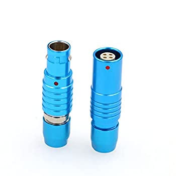 【中古】【輸入品・未使用】DRRI 1B PHG FGG 4ピン プッシュプル円形コネクター メカニカルキーボード用 ブラック シルバー ホワイトゴールド (4ピン、ブルー)