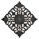 【中古】【輸入品・未使用】AeraVida ヴィンテージ装飾 フローラルモチーフ 手彫り チーク材 12インチ ウォールアート 手彫り 木製ウォールアート リビ...