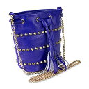 【中古】【輸入品 未使用】MadスタイルStudded Drawstring Crossbodyバッグ カラー: ブルー