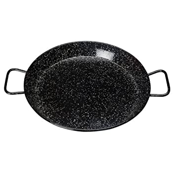 【中古】【輸入品・未使用】(36cm) - Paella Pan, Enamelled Carbon Steel (36cm)