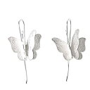【中古】【輸入品・未使用】Novica。925スターリングシルバードロップイヤリングシルバーバタフライ'(4)