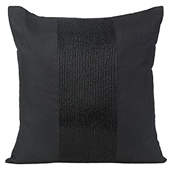 【中古】【輸入品・未使用】ビーズのためのスロー枕カバーでパネル刺繍???エレガントなホーム飾り 22x2..