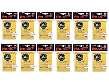 šۡ͢ʡ̤ѡ600 Ultra PRO Yellow PRO-MATTE Deck Protectors Sleeves St...