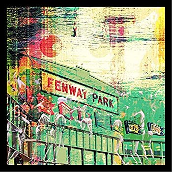 【中古】【輸入品・未使用】Framed Fenway Park by Brandiフィッツジェラルド12?x 12アートプリントポスター野球抽象画有名なMLBスタジアムMade in the USA 。ハングする準