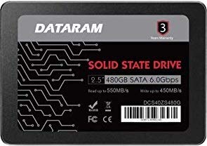 【中古】【輸入品 未使用】DATARAM 480GB 2.5インチ SSDドライブ ソリッドステートドライブ Intel NUC7I5BNH対応
