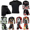 【中古】【輸入品・未使用】Roar No Gi Wear MMA ラッシュガード & MMA ショーツセット BJJ グラップリング ジツトレーニング US サイズ: X-Large カラー: ブラック